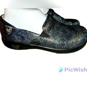 Alegria Keil Glimmer Glam Slip on Nursing Shoe Size 39 US 9/39